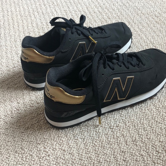new balance 515 black and gold